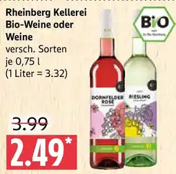 Marktkauf Rheinberg Kellerei Bio-Weine oder Weine Angebot