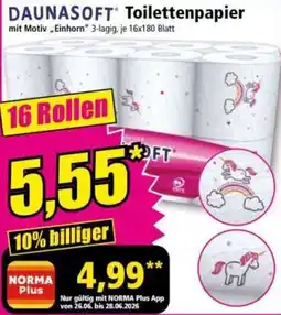 Norma DAUNASOFT Toilettenpapier Angebot