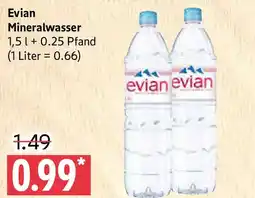 Marktkauf Evian Mineralwasser Angebot