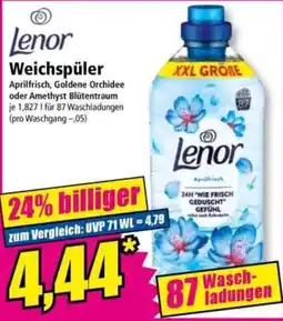 Norma Lenor Weichspüler Aprilfrisch, Goldene Orchidee oder Amethyst Blütentraum Angebot
