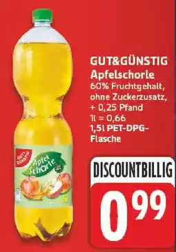 NP Discount GUT&GÜNSTIG Apfelschorle Angebot