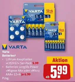 REWE Varta Batterien Angebot