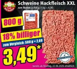 Norma Gut Bartenhof Schweine Hackfleisch XXL Angebot
