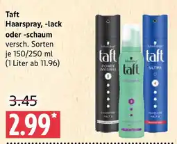 Marktkauf Taft Haarspray, -lack oder -schaum Angebot