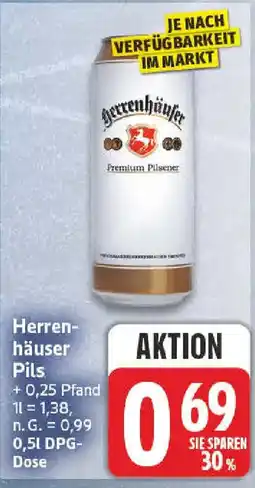 NP Discount Herrenhäuser Pils Angebot