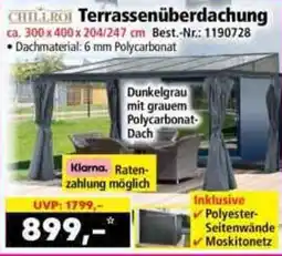 Norma CHILLROI Terrassenüberdachung Angebot