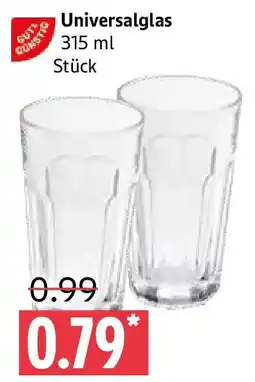Marktkauf GUT & GÜNSTIG Universalglas Angebot
