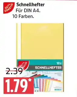 Marktkauf GUT & GÜNSTIG Schnellhefter Angebot