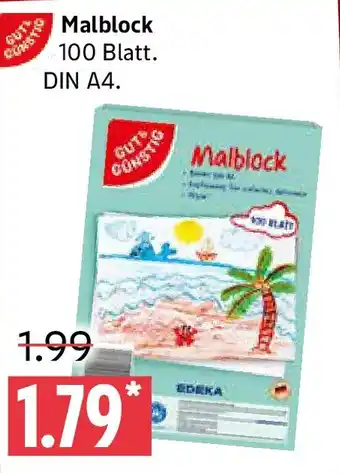 Marktkauf GUT & GÜNSTIG Malblock Angebot