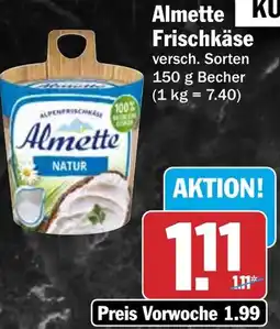 HIT Almette Frischkäse Angebot