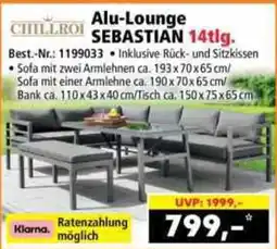 Norma CHILLROI Alu-Lounge SEBASTIAN 14tlg. Angebot