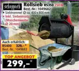 Norma scheppach Rollsieb RS350 250W Angebot