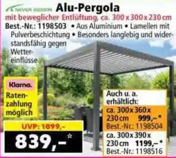 Norma Alu-Pergola Angebot