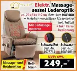 Norma Elektr. Massagesessel Lederoptik Angebot