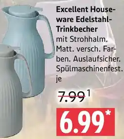 Marktkauf Excellent Houseware Edelstahl Trinkbecher Angebot