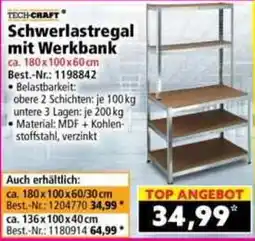 Norma TECH-CRAFT Schwerlastregal mit Werkbank Angebot