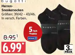 Marktkauf bugatti Herren Sneakersocken Angebot