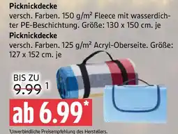 Marktkauf Picknickdecke Angebot