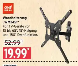 Marktkauf ONE FOR ALL Wandhalterung ,,WM2451" Angebot