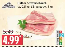 Marktkauf Gutfleisch Halber Schweinebauch Angebot
