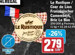 HIT Le Rustique / Coer de Lion Französischer Camembert, Brie Le Bon Angebot