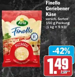 HIT Finello Geriebener Käse Angebot
