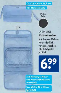 Aldi Süd LIVE IN STYLE Kulturtasche Angebot