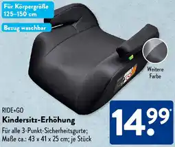 Aldi Süd RIDE+GO Kindersitz-Erhöhung Angebot
