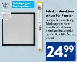 Aldi Süd Teleskop-Insektenschutz für Fenster Angebot