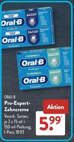 Aldi Süd ORAL-B Pro-Expert Zahncreme Angebot