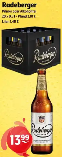 Getränke Hoffmann Radeberger Pilsner oder Alkoholfrei Angebot