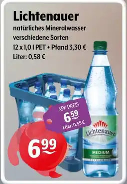 Getränke Hoffmann Lichtenauer natürliches Mineralwasser Angebot