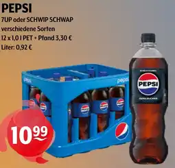 Getränke Hoffmann PEPSI, 7UP oder SCHWIP SCHWAP Angebot