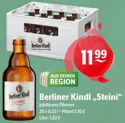 Getränke Hoffmann Berliner Kindl ,,Steini" Jubiläums Pilsener Angebot