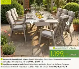 Pflanzen Kölle Kölle automatik-ausziehtisch maui Angebot