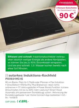 EP Bosch autarkes induktions-kochfeld pxv831hc1e Angebot