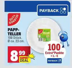 Marktkauf Gut+günstig papp-teller Angebot