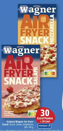 Marktkauf Original wagner air-fryer snack salami Angebot