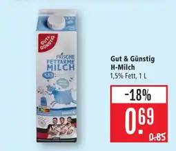 Marktkauf Gut & günstig h-milch Angebot
