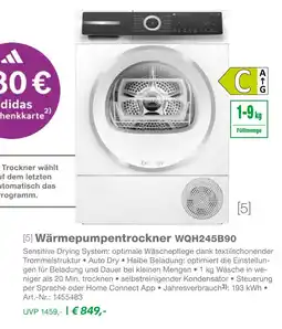 EP Wärmepumpentrockner wqh245b90 Angebot