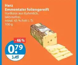V Markt Herz emmentaler foliengereift Angebot