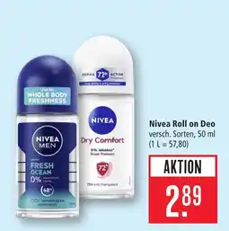 Marktkauf Nivea roll on deo Angebot