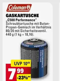 Marktkauf Coleman gaskartusche c500 performance Angebot