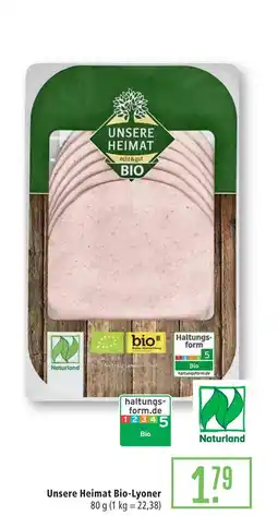 Marktkauf Unsere heimat bio-lyoner Angebot
