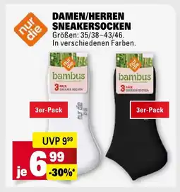 Marktkauf Nur die damen/herren sneakersocken Angebot