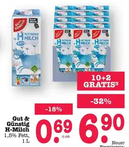 E-Center Gut & günstig h-milch Angebot