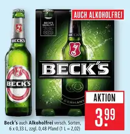 Marktkauf Beck's alkoholfrei Angebot