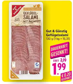 E-Center Gut & günstig geflügelsalami Angebot