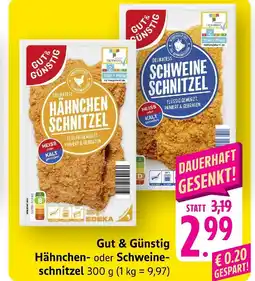 E-Center Gut & günstig hähnchenschnitzel Angebot