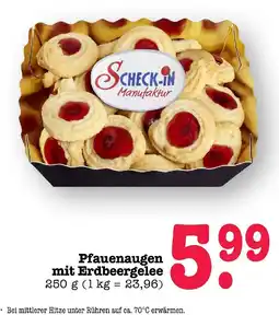 E-Center Scheck-in manufaktur pfauenaugen mit erdbeergelee Angebot